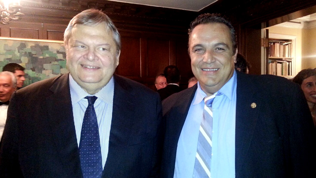 Philadelphia Federation President Karadonis meets with Greece’s Deputy PM Venizelos