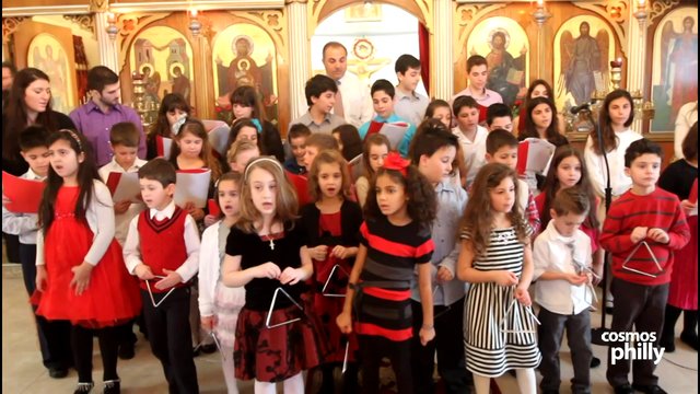 2014 New Year Greeting from the Greek School students of Evangelismos