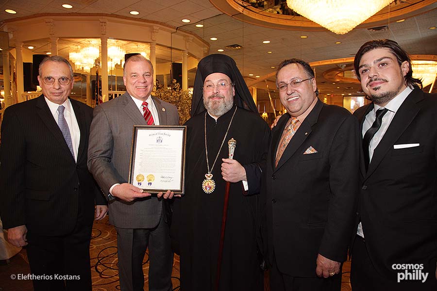 Alexander the Great Achievement Award presented to his Eminence, Metropolitan Evangelos of New Jersey