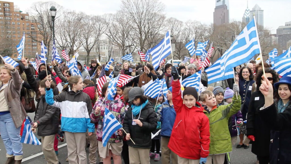 Ben Franklin Turns Blue, Philadelphia Greeks Celebrate Independence Day [video]