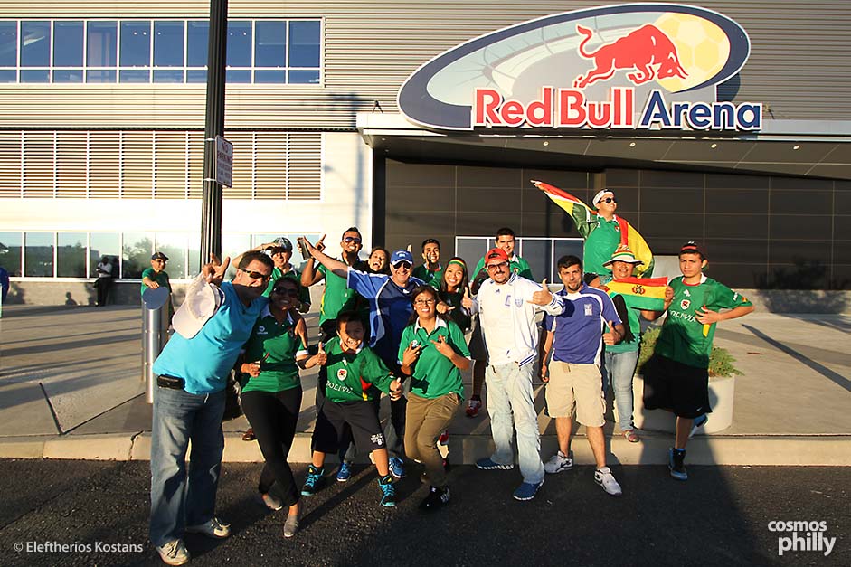 Greek National Team Fans show Pride at Red Bull Arena