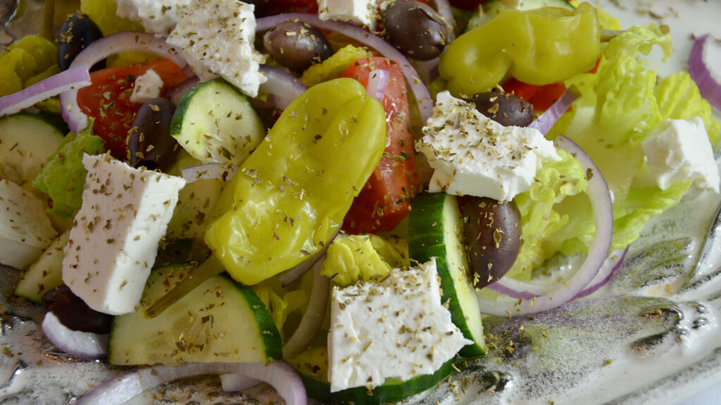 Greek Salad & Greek Yogurt Dressing
