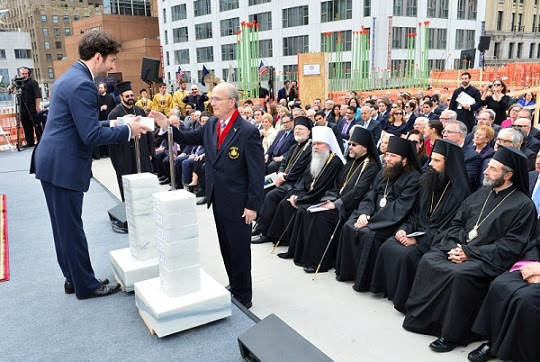 AHEPA at Ground Blessing Ceremony for Saint Nicholas National Shrine