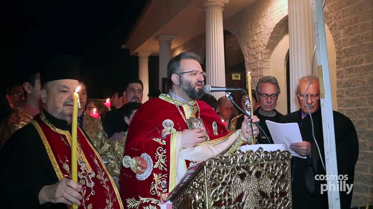 Chios Easter Tradition at Evangelismos Greek Orthodox Church