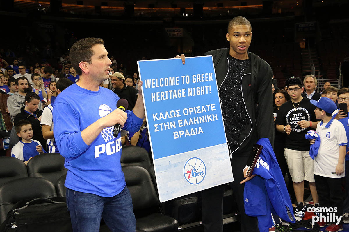 Greeks come out for Heritage Night at Philadelphia Sixers Game – Photo gallery