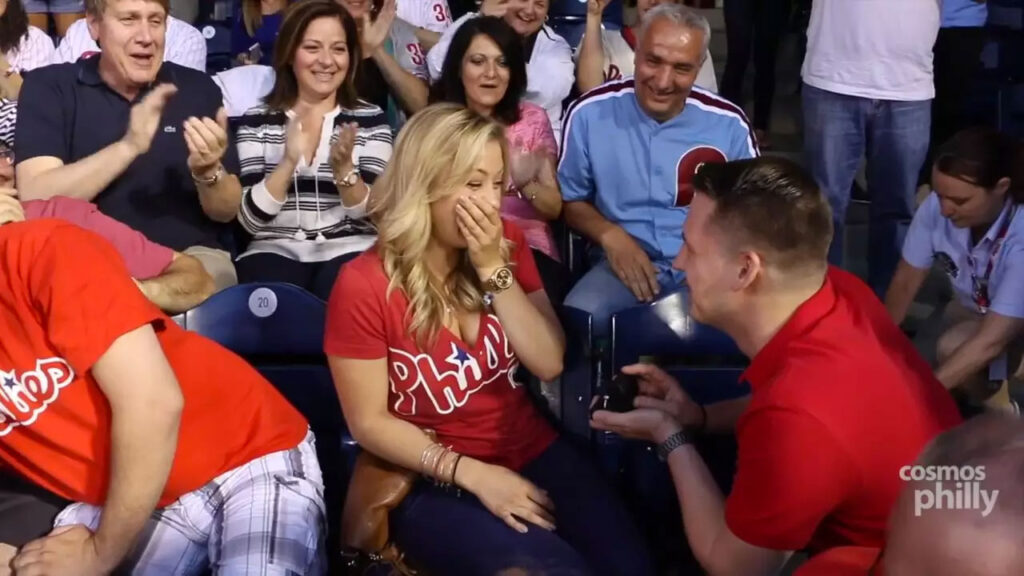 Wedding Proposal Highlights Greek Heritage Night At Phillies