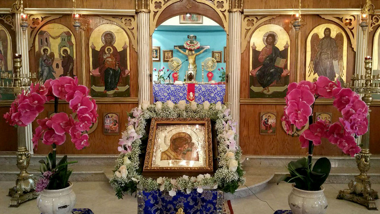 First Salutations to the Virgin Mary at Evangelismos