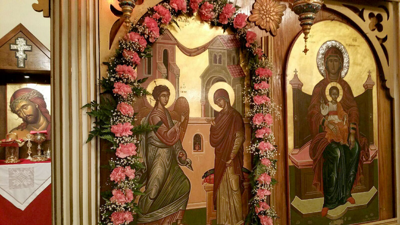 Second Salutations to the Virgin Mary at Evangelismos