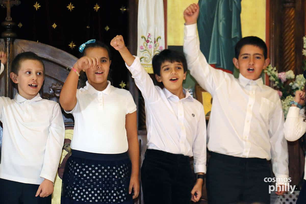 Students from St. Thomas Greek School perform during a 2016 Oxi Day program in Cherry Hill.