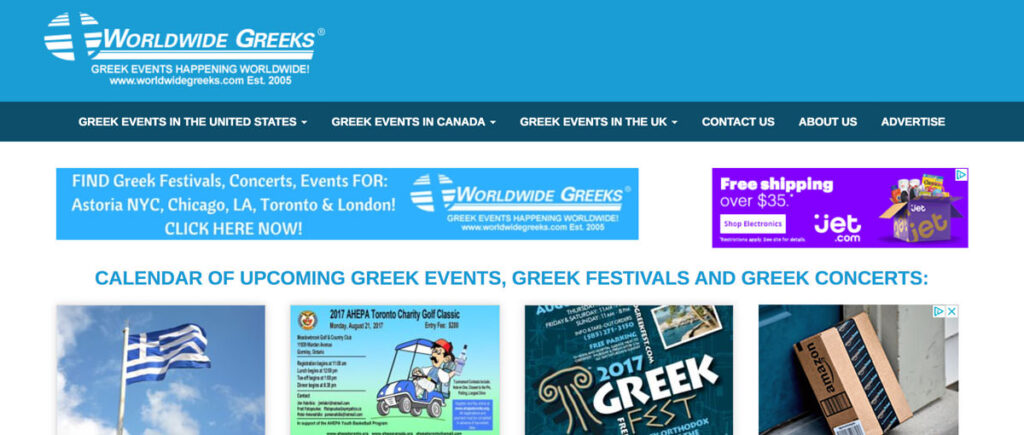 Worldwidegreeks.com A Greek Event, Greek Festival And Greek Concert Calendar Website Launches