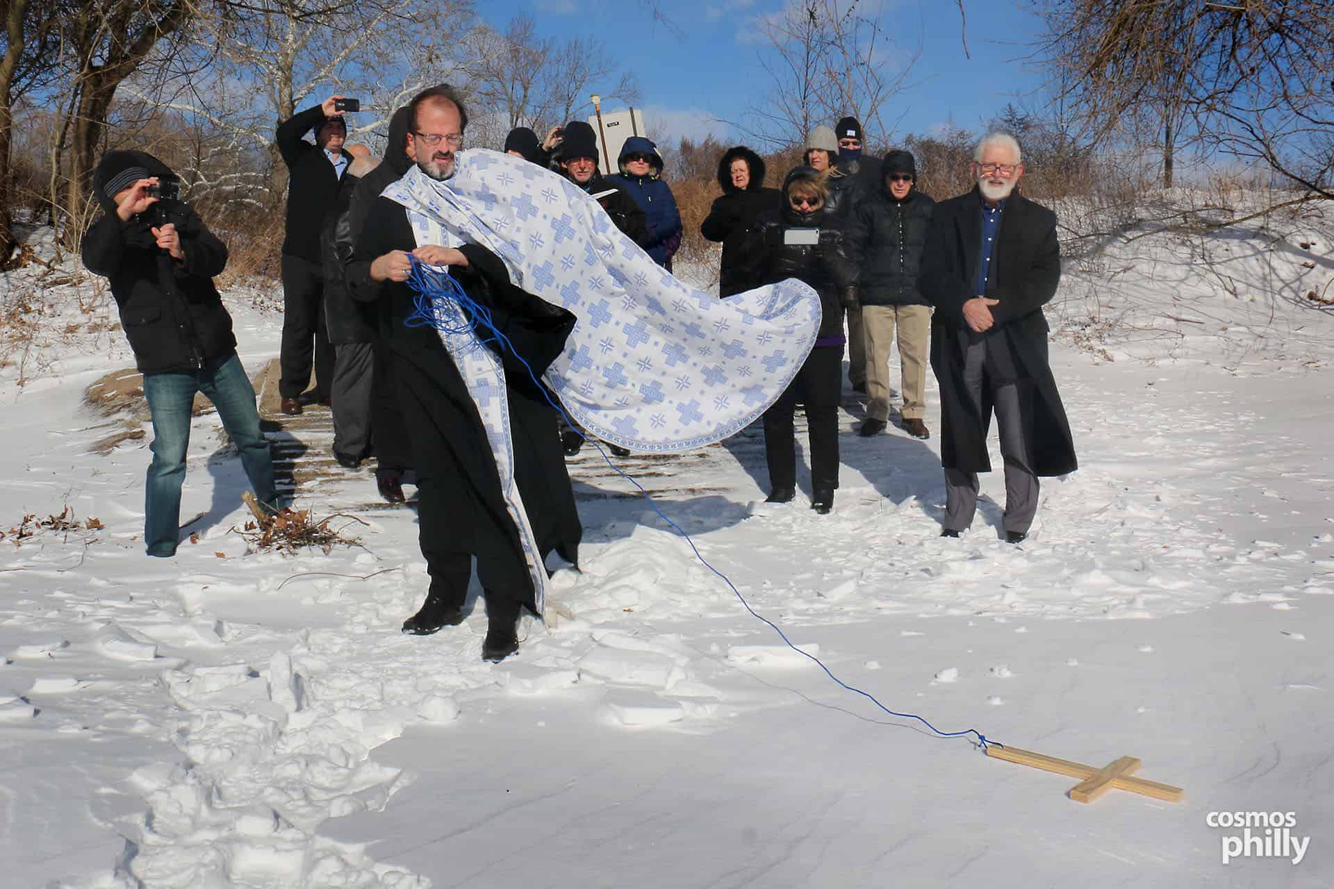 St. Sophia Hosts Epiphany Day Service along Schuylkill River