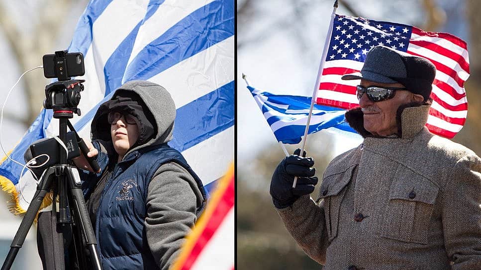 Between Two Elias at the Greek Independence Day Parade