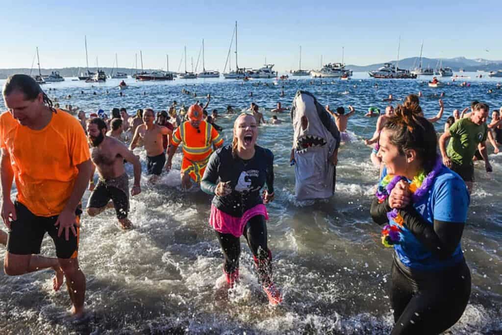 This Date In History: A Greek and a Polar Bear Go for a Swim