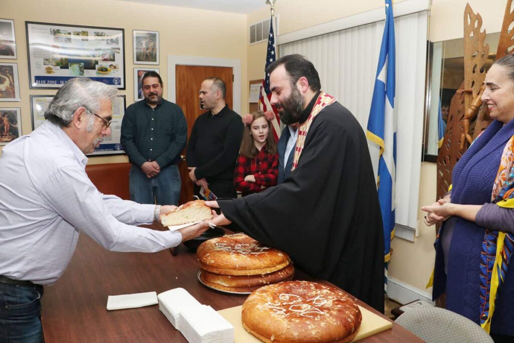 Ikarian House Hosts Vasilopita New Year Tradition