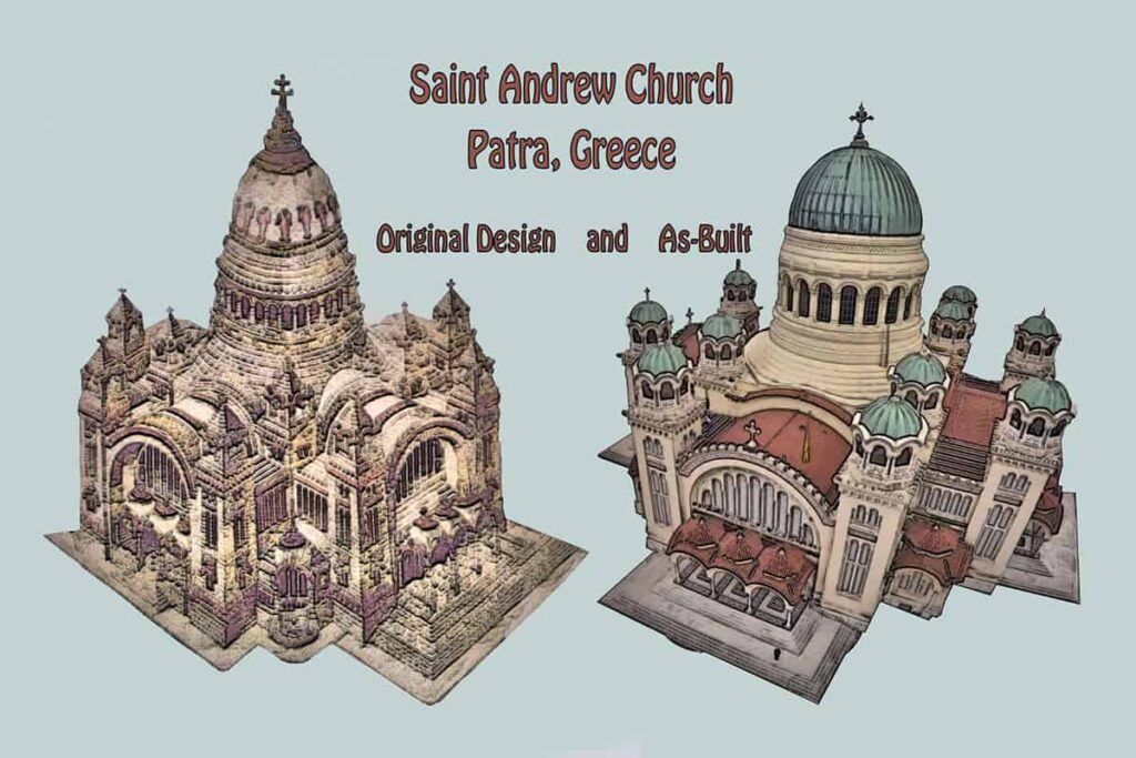 Building The Church Of Saint Andrew, Patra, Greece