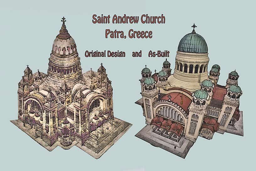 Building the Church of Saint Andrew, Patra, Greece