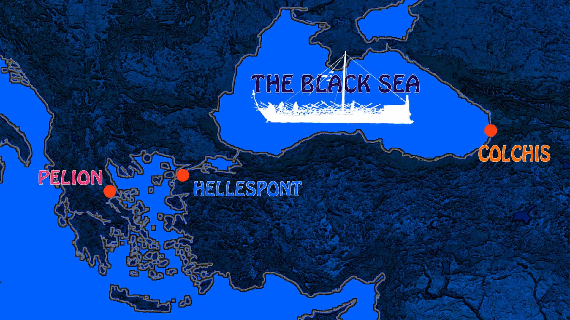 Map of the Black Sea