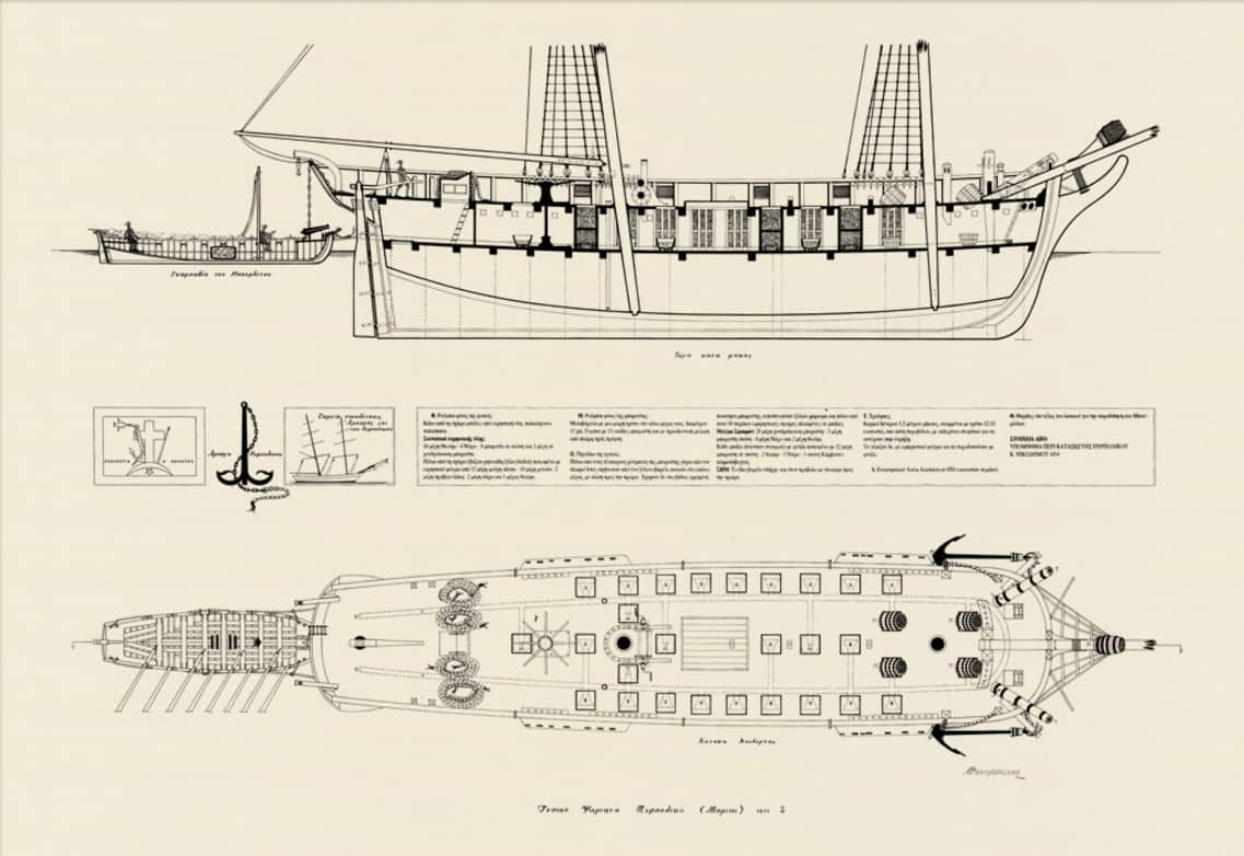 Typical fire ship from Psara