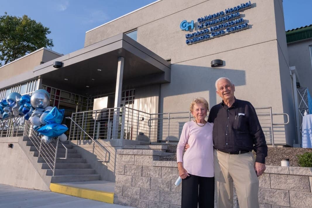 Nicholas and Athena at the Karabots Pediatric Care Center, West Philadelphia