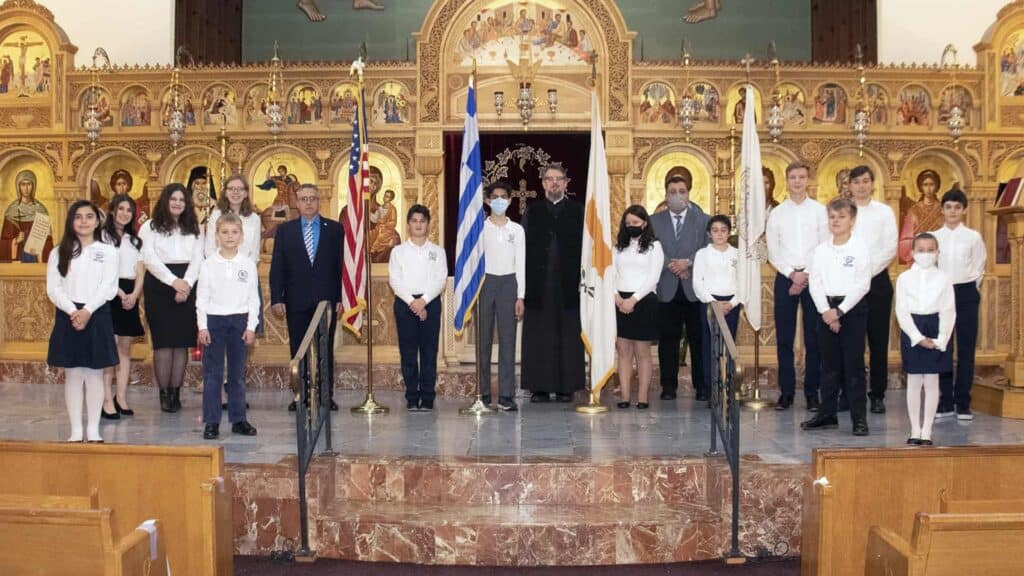 St. Demetrios Performs National Anthem For Federation