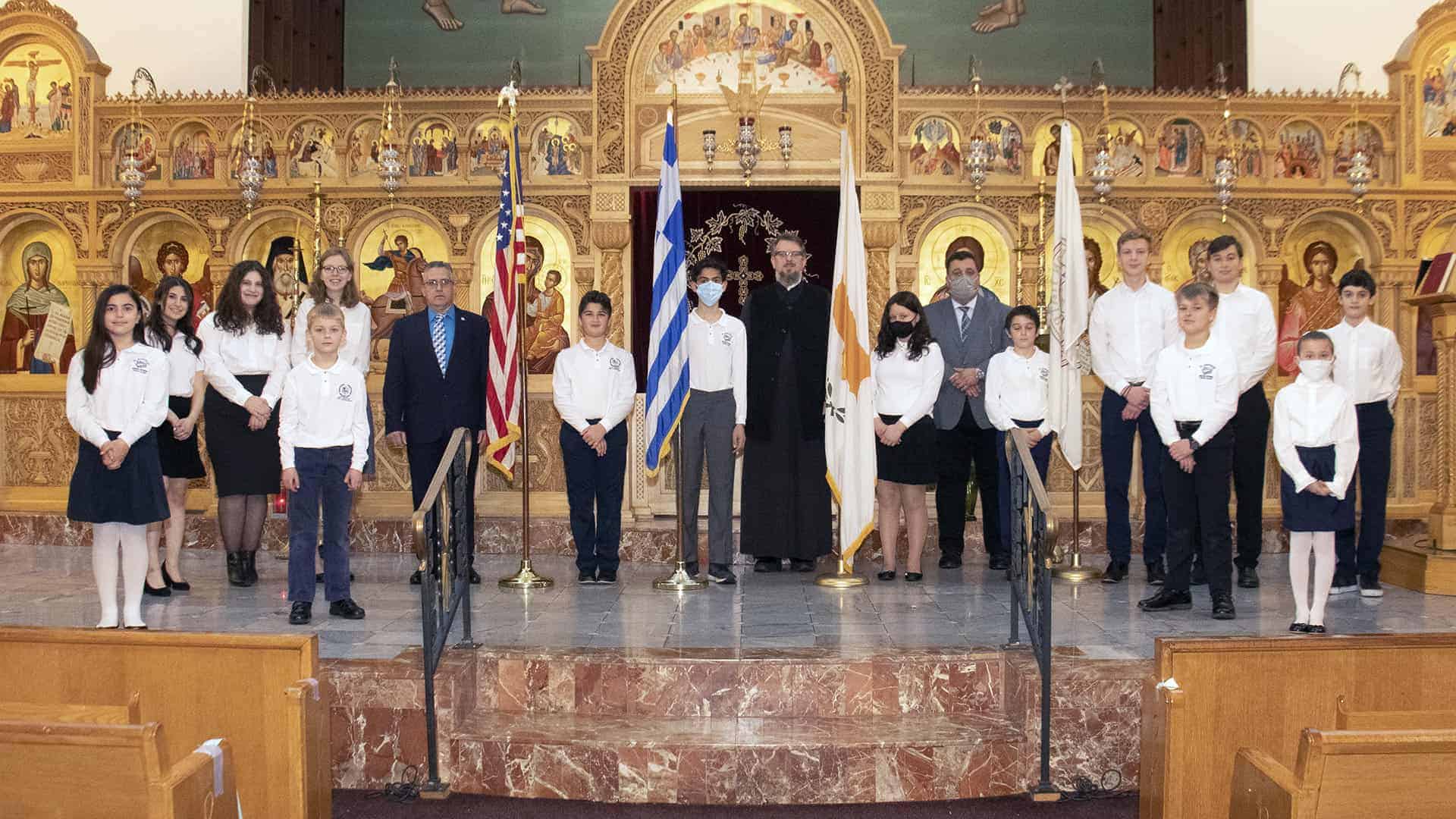 St. Demetrios Performs National Anthem For Federation