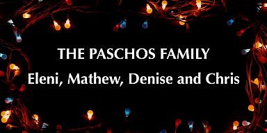 Merry Christmas and Happy New Year from the Paschos Family