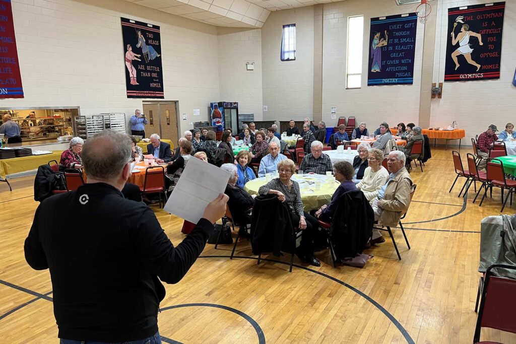 Dr. Elias Iliadis Addresses St. Thomas Senior Citizens