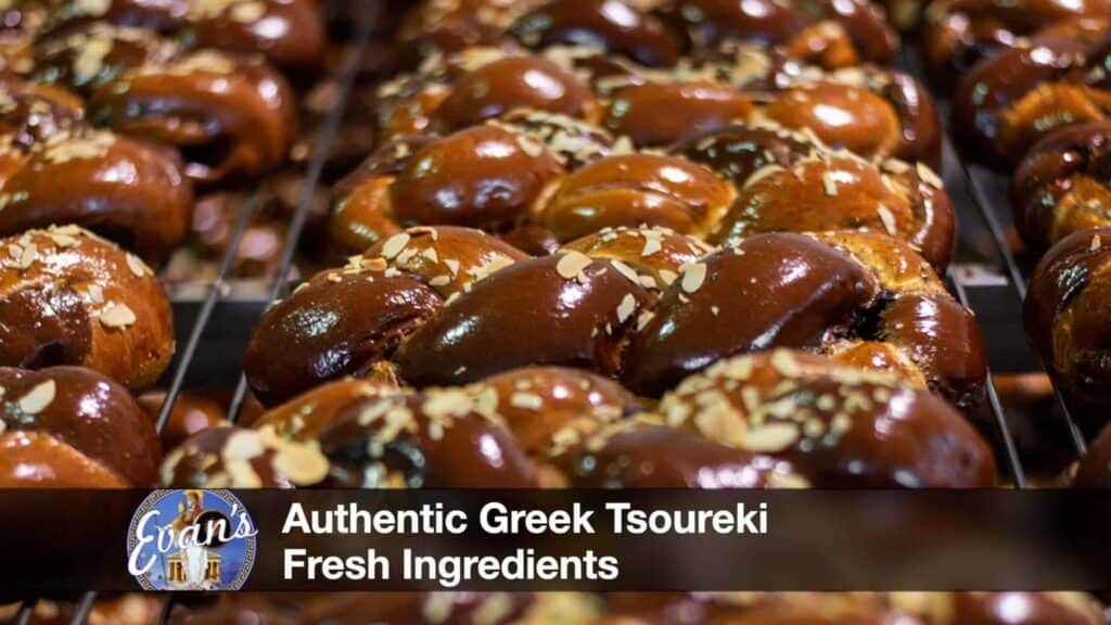 Authentic Greek Tsoureki from Evan’s Pizza for Easter
