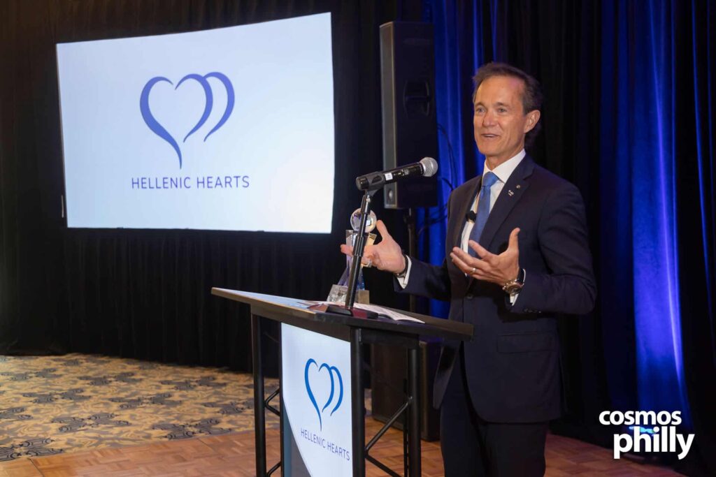 Mike Manatos Receives 1st Philotimo Award from Hellenic Hearts