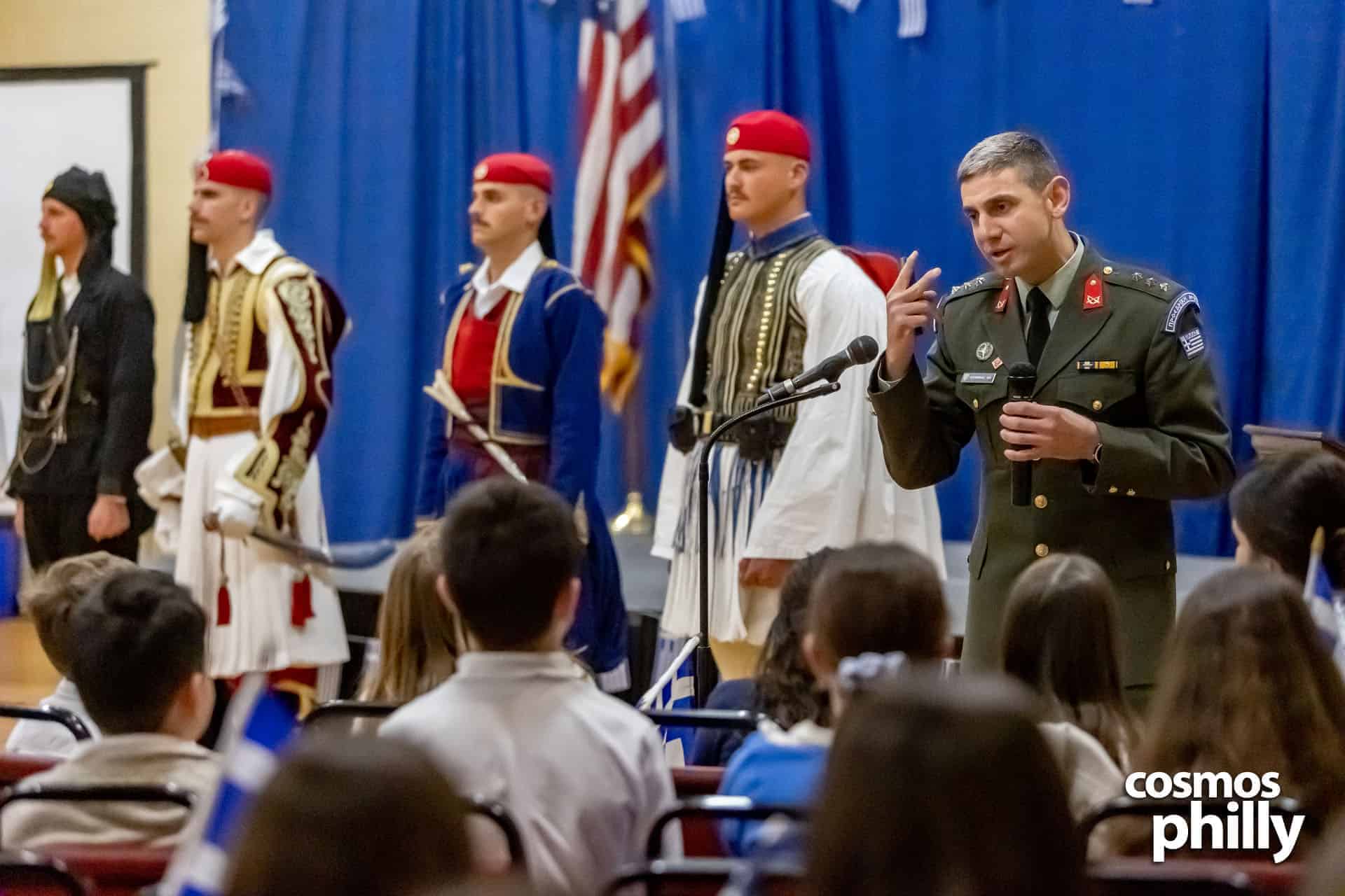 Evzones at St. Thomas Greek Orthodox Church in Cherry Hill, NJ, in 2023