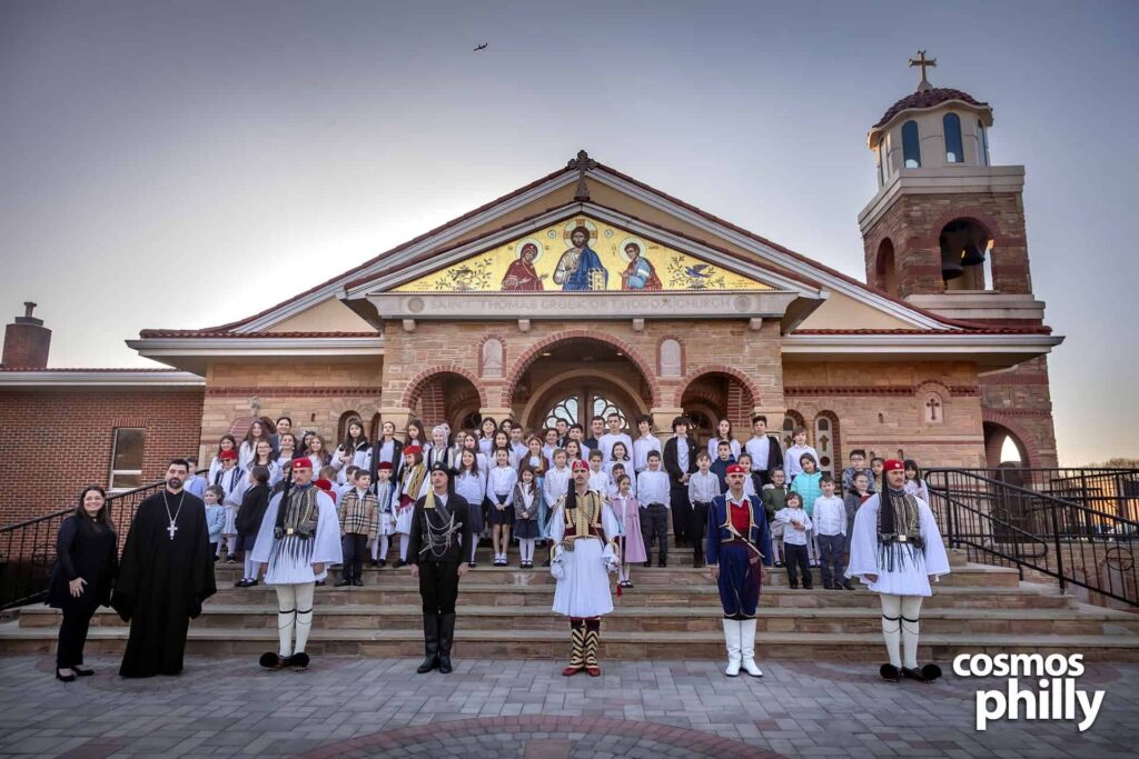 Evzones Visit St. Thomas Greek Orthodox Church