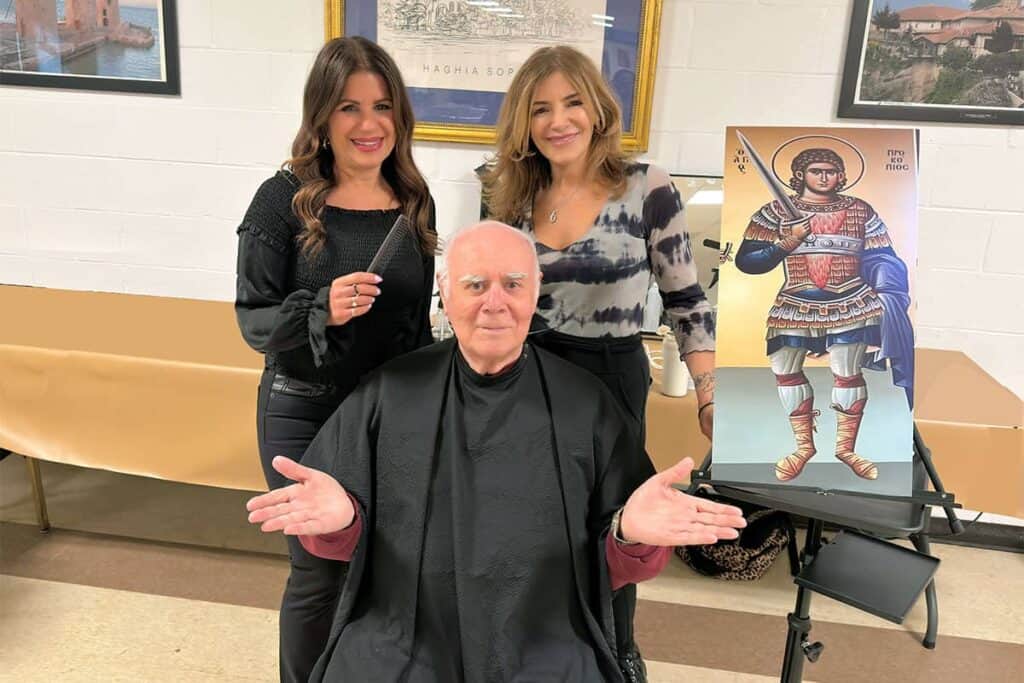 Andriotisses Support Iconography, Cut-a-thon Success At St. Thomas
