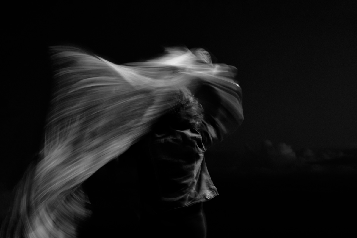 Photograph by Rania Petrou — Motion blur portrait, long exposure