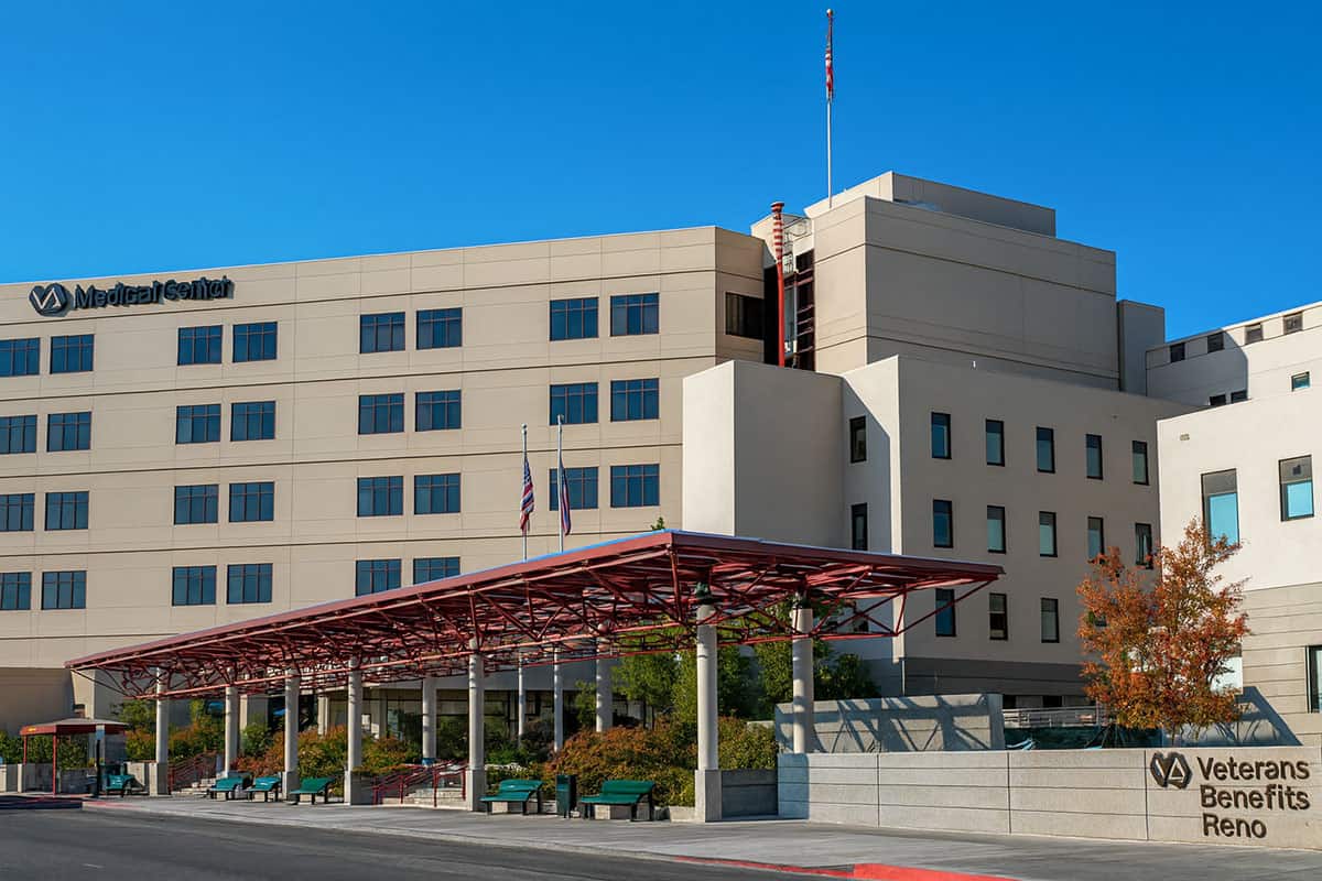 Exterior of the Ioannis A. Lougaris VA Medical Center in Reno