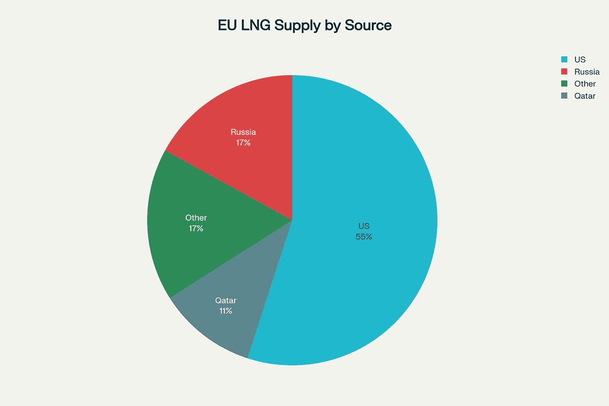 EU LNG Supply Sources in 2025