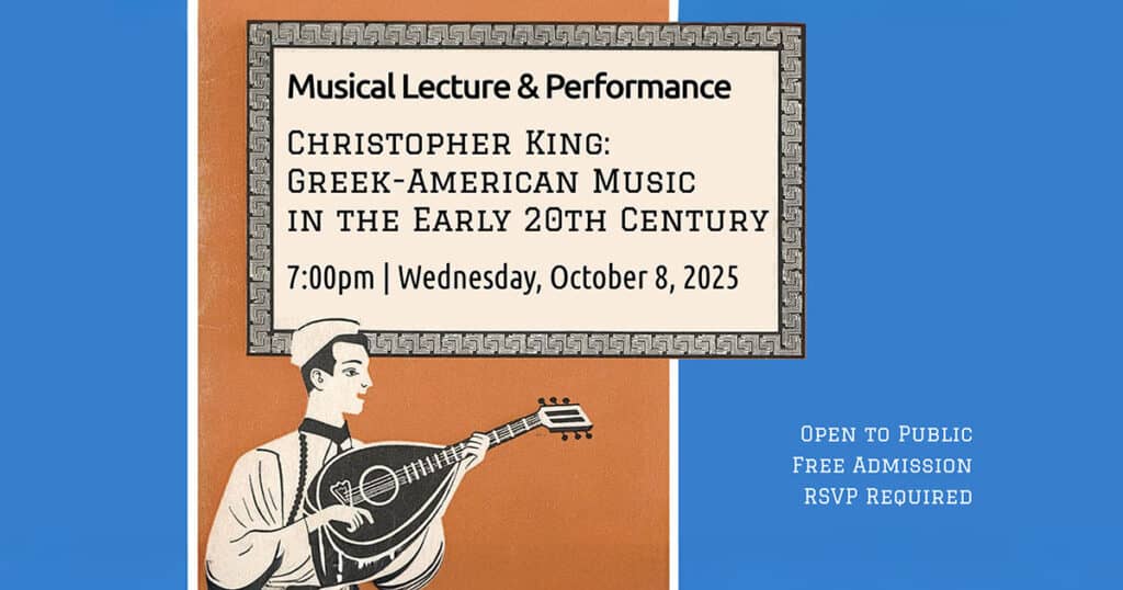 Penn Libraries Hosts Christopher King on Early Greek American Music