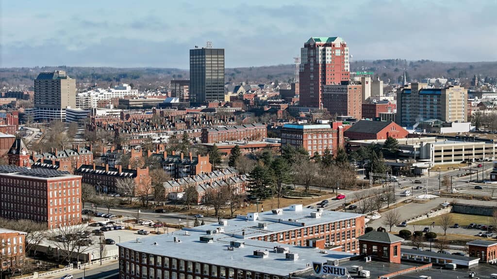 Manchester New Hampshire skyline
