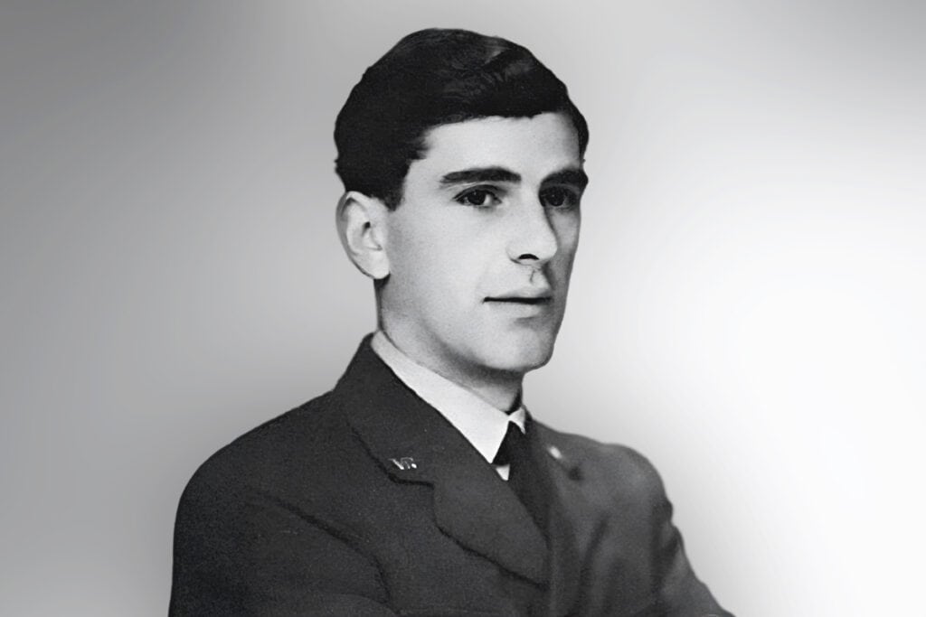 Peter Calvocoressi in uniform in 1942, during his wartime service at Bletchley Park