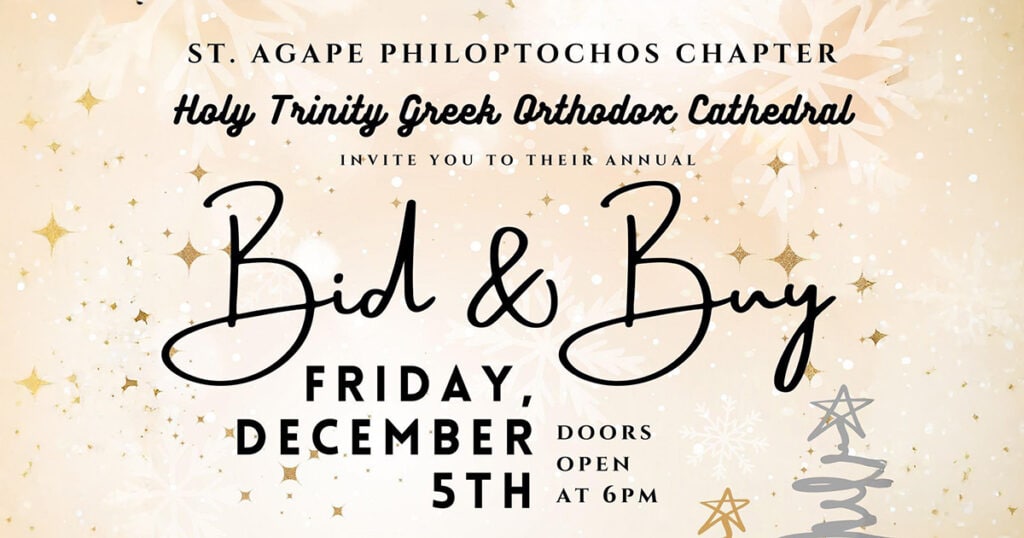 Philoptochos Bid and Buy Set for December 5 in Wilmington