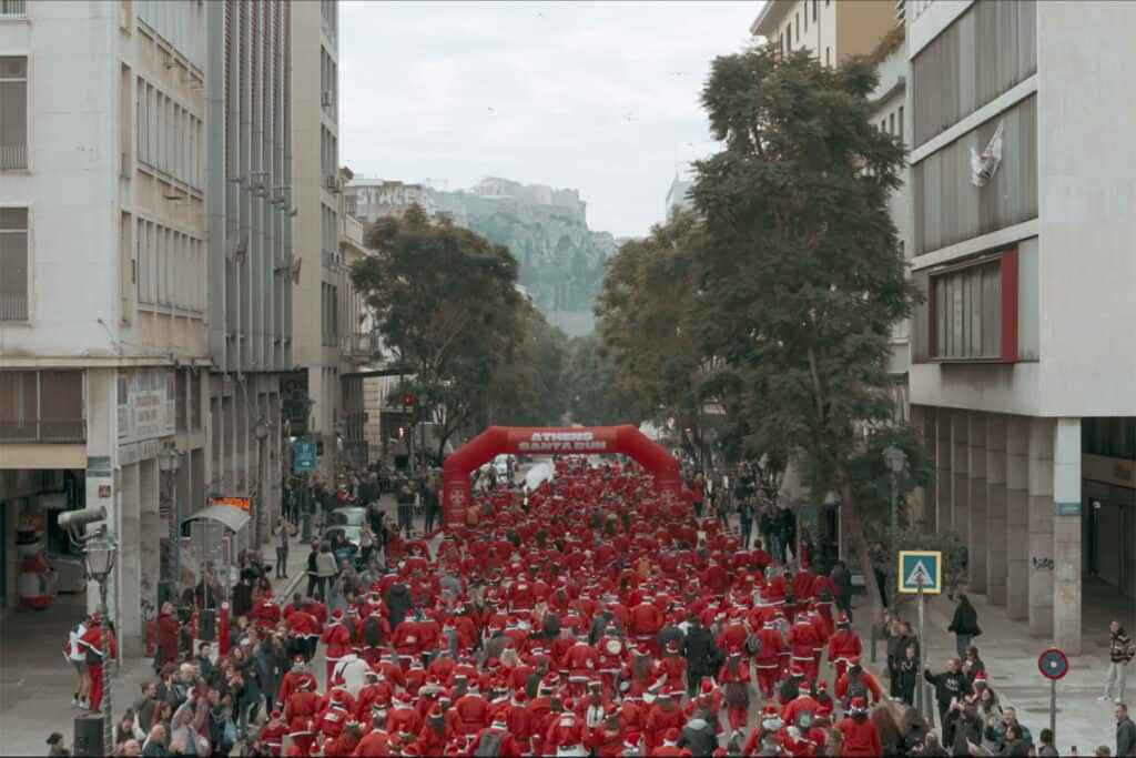 Athens, in Red: The Santa Run 2025