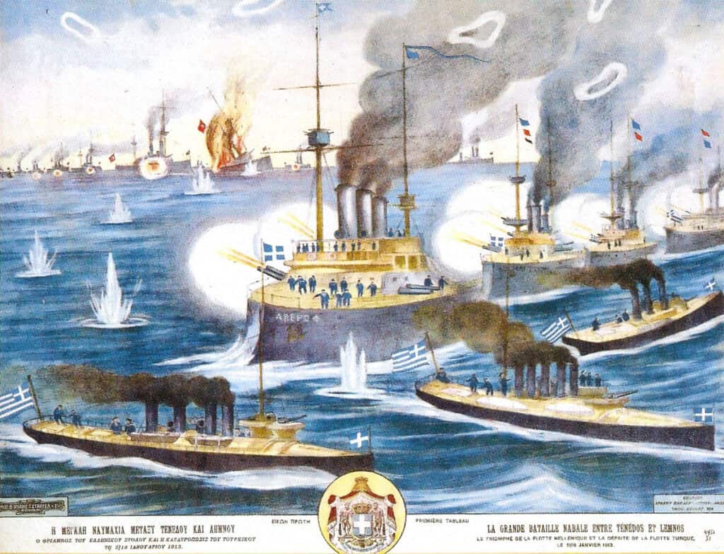 Today in History: The Battle of Lemnos, January 5, 1913