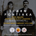 Banner announcing Spring 2026 Pontiaka language classes at Panagia Soumela.