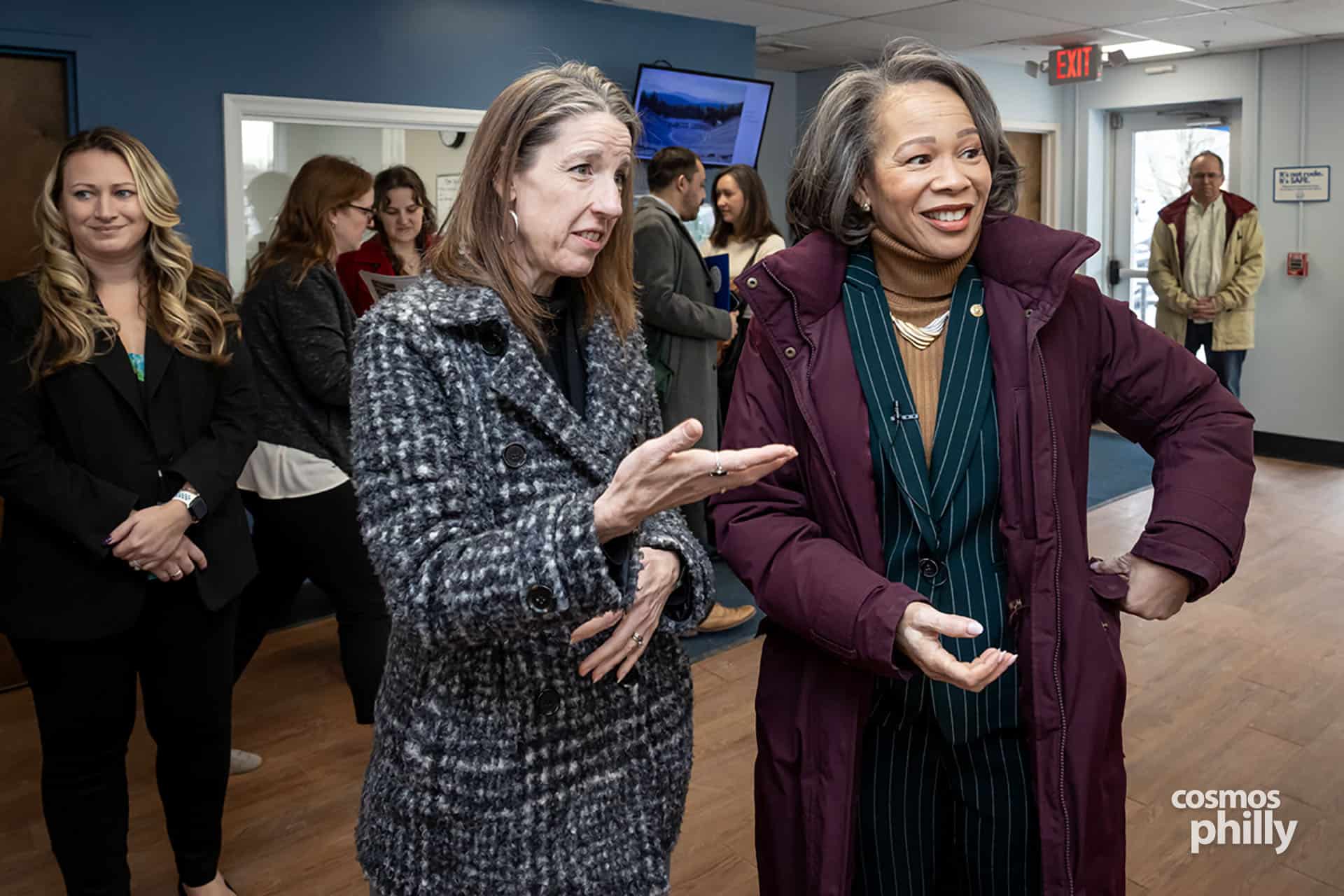 U.S. Sen. Lisa Blunt Rochester visits Odyssey Charter School in Wilmington, Delaware.