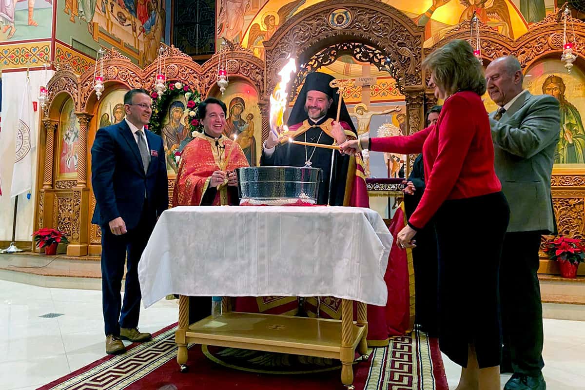 Mortgage burning ceremony at St. Anna Greek Orthodox Church in Flemington, New Jersey, December 2025