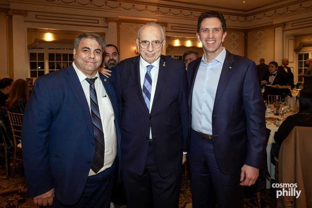 Members of AHEPA Camden Chapter 69 and guests at the testimonial dinner honoring Anastasios Efstratiades as AHEPAN of the Year in Deptford, New Jersey.