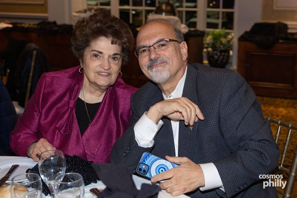 Members of AHEPA Camden Chapter 69 and guests at the testimonial dinner honoring Anastasios Efstratiades as AHEPAN of the Year in Deptford, New Jersey.