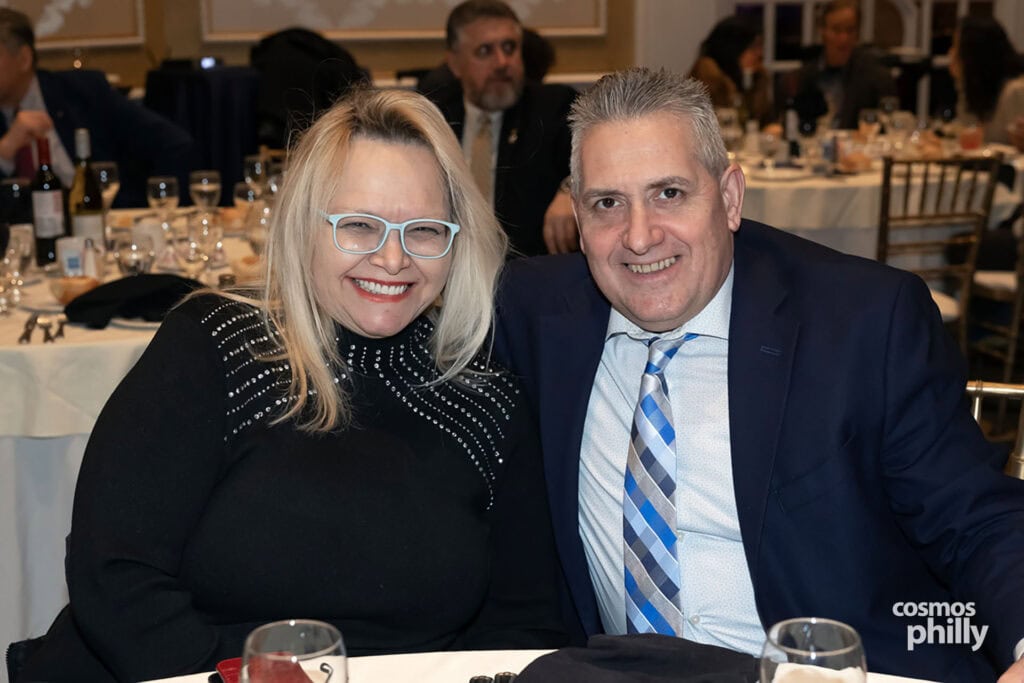 Members of AHEPA Camden Chapter 69 and guests at the testimonial dinner honoring Anastasios Efstratiades as AHEPAN of the Year in Deptford, New Jersey.