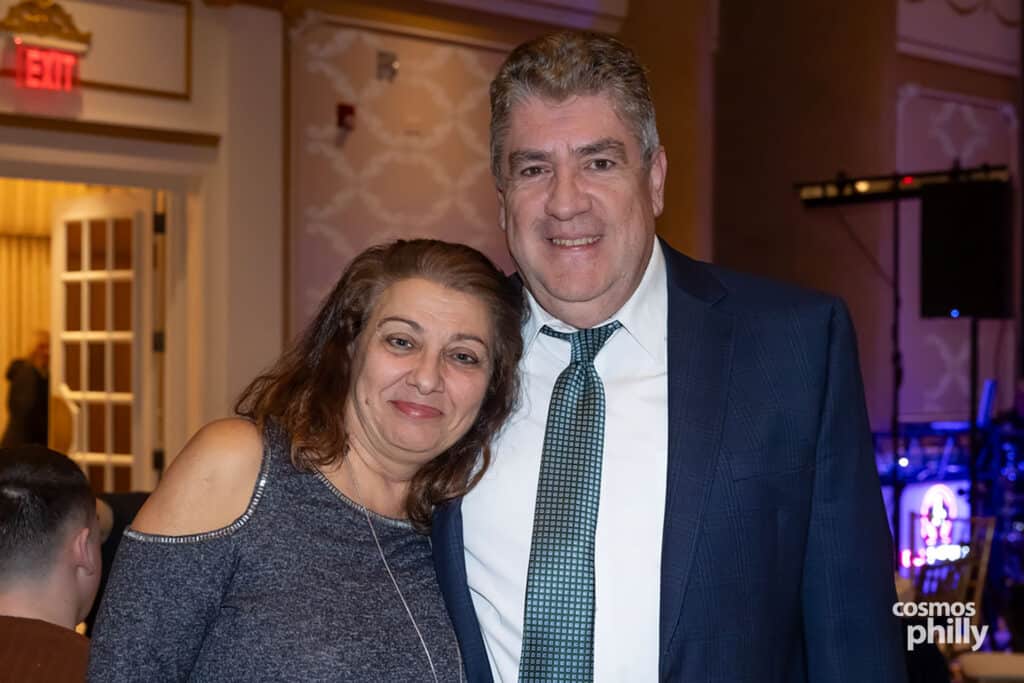 Members of AHEPA Camden Chapter 69 and guests at the testimonial dinner honoring Anastasios Efstratiades as AHEPAN of the Year in Deptford, New Jersey.