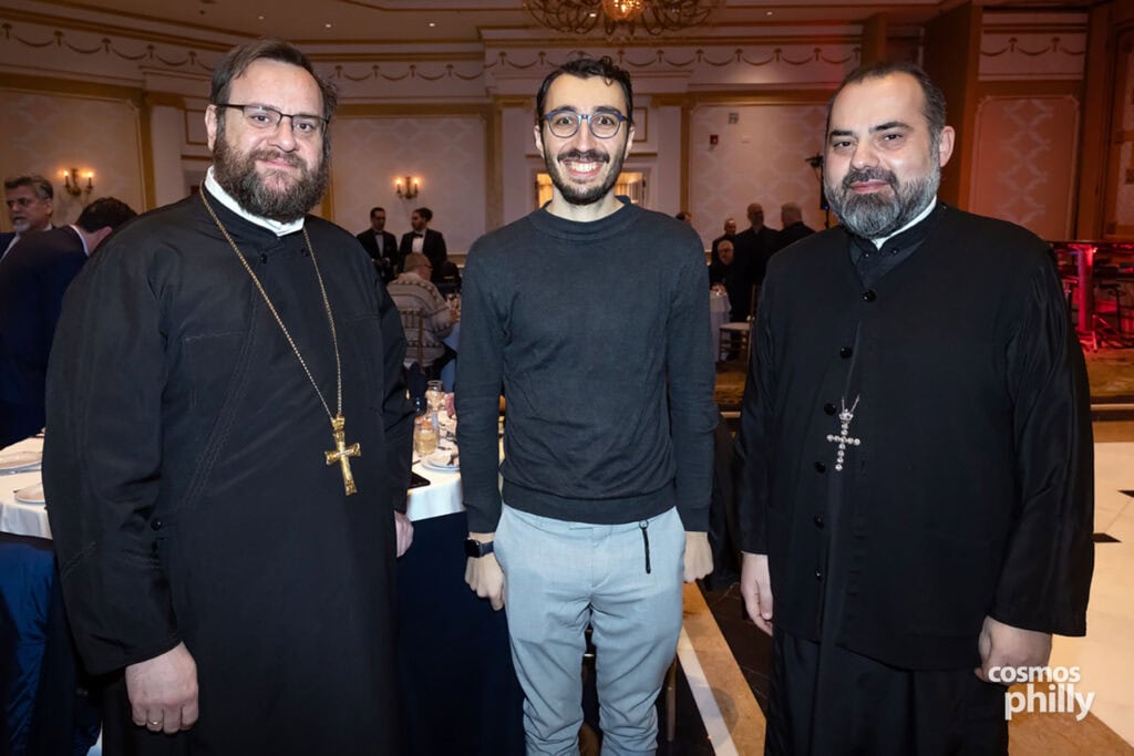 Members of AHEPA Camden Chapter 69 and guests at the testimonial dinner honoring Anastasios Efstratiades as AHEPAN of the Year in Deptford, New Jersey.