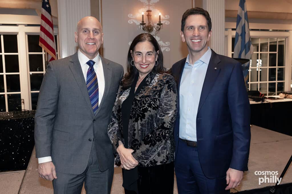 Members of AHEPA Camden Chapter 69 and guests at the testimonial dinner honoring Anastasios Efstratiades as AHEPAN of the Year in Deptford, New Jersey.